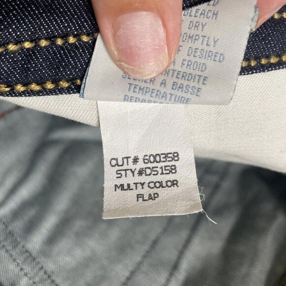 Men's Robins Jeans Dark Wash Denim Jeans Flap Pockets Size 42 Red Stitching - Picture 5 of 12